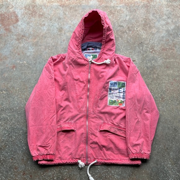 Jonathan Stone Other - Vintage Jonathan Stone Native Waves Pink Hooded Jacket XL Sunland Vanilla Shops